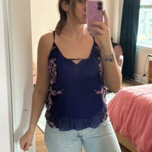 Blue tank top Guess